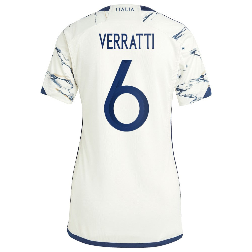 Marco Verratti Italy National Team Women's 2023 Away Replica Jersey / Soccer Discount