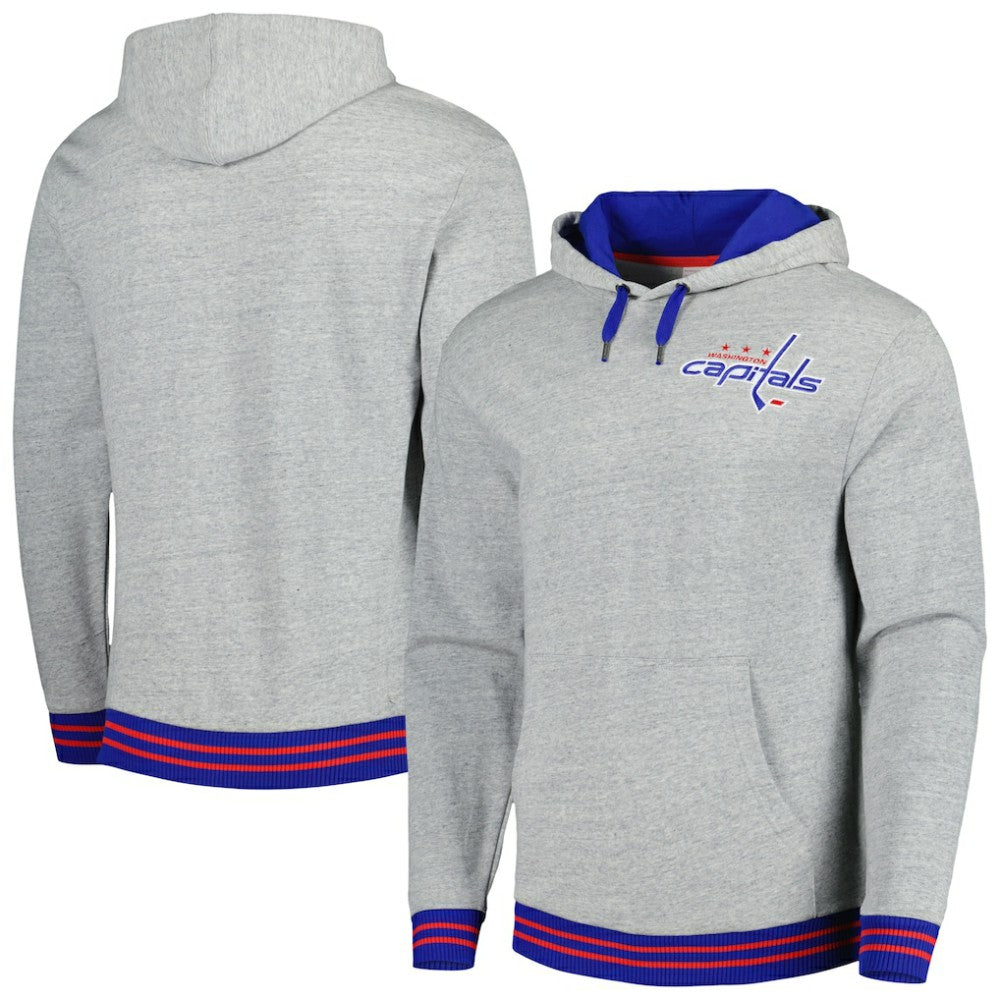 Washington Capitals Mitchell & Ness Classic French Terry Pullover Hoodie