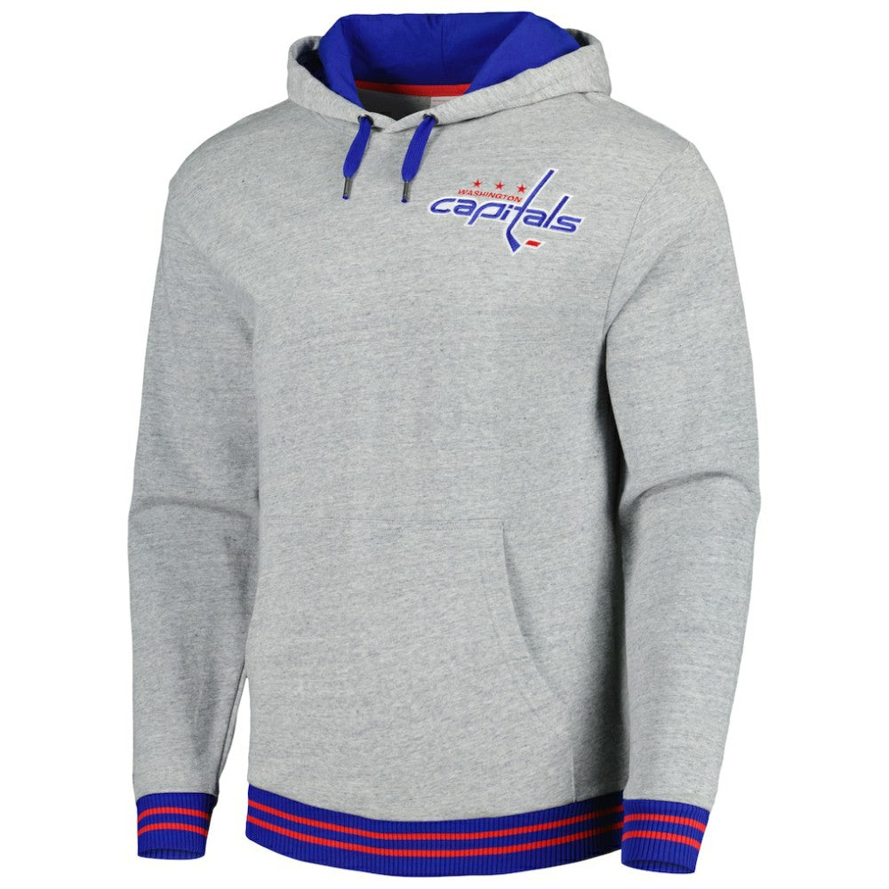 Washington Capitals Mitchell & Ness Classic French Terry Pullover Hoodie
