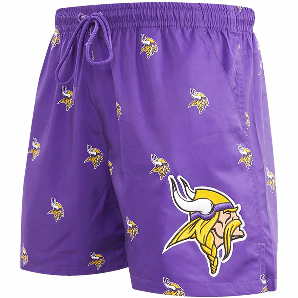 NFL Minnesota Vikings Pro Standard Allover Print Mini Logo Shorts