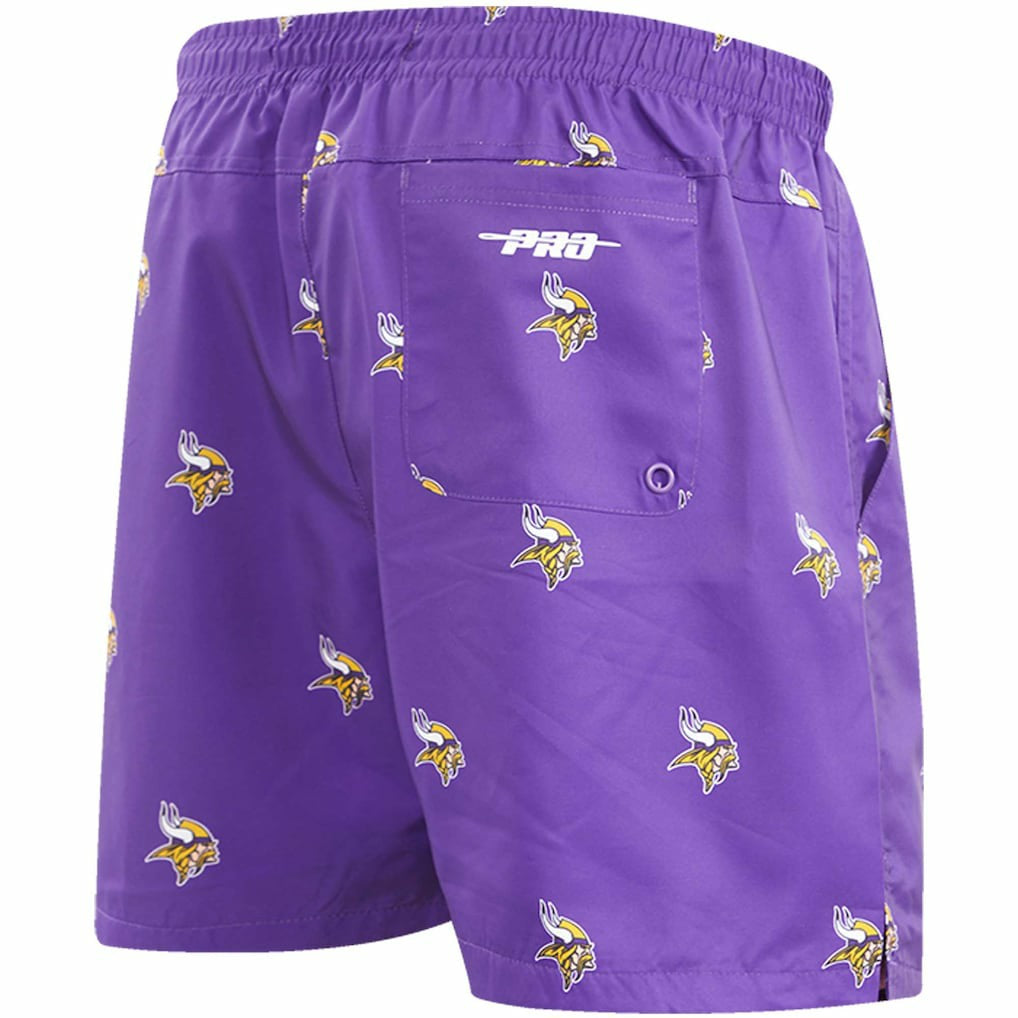NFL Minnesota Vikings Pro Standard Allover Print Mini Logo Shorts