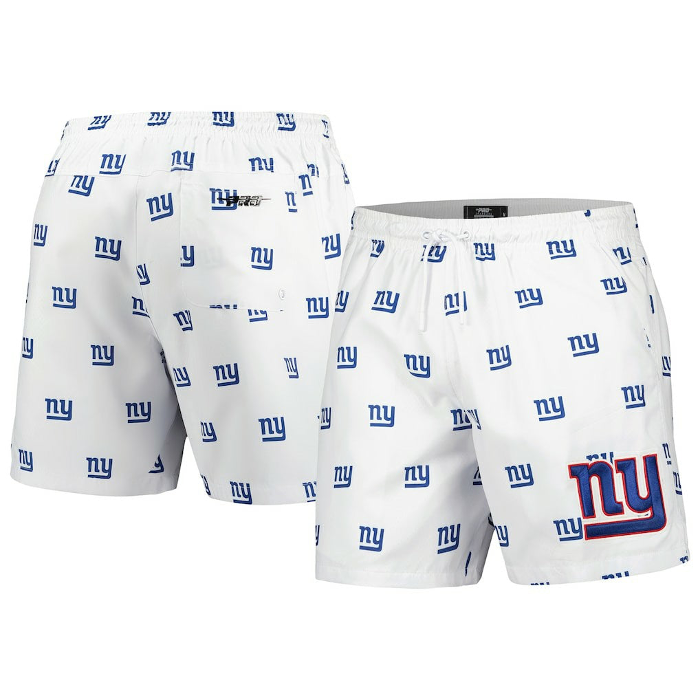 NFL New York Giants Pro Standard Allover Print Mini Logo Shorts