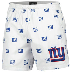 NFL New York Giants Pro Standard Allover Print Mini Logo Shorts
