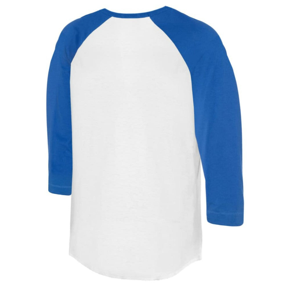 Chicago Cubs Tiny Turnip Women's Baseball Love Raglan 3/4-Sleeve T-Shirt - White/Royal