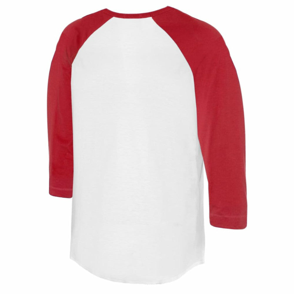 Boston Red Sox Tiny Turnip Women's Clemente 3/4-Sleeve Raglan T-Shirt - White/Red