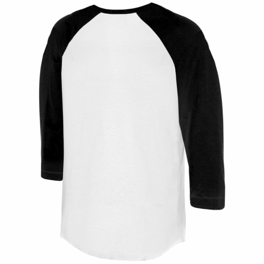 San Francisco Giants Tiny Turnip Women's Heart Banner 3/4-Sleeve Raglan T-Shirt - White/Black