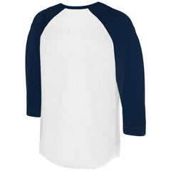 Seattle Mariners Tiny Turnip Women's Heart Bat 3/4-Sleeve Raglan T-Shirt - White/Navy