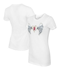 Boston Red Sox Tiny Turnip Women's Angel Wings T-Shirt - White