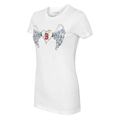 Boston Red Sox Tiny Turnip Women's Angel Wings T-Shirt - White