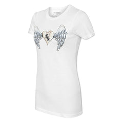 Chicago White Sox Tiny Turnip Women's Angel Wings T-Shirt - White