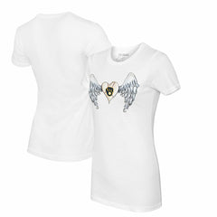 Milwaukee Brewers Tiny Turnip Women's Angel Wings T-Shirt - White
