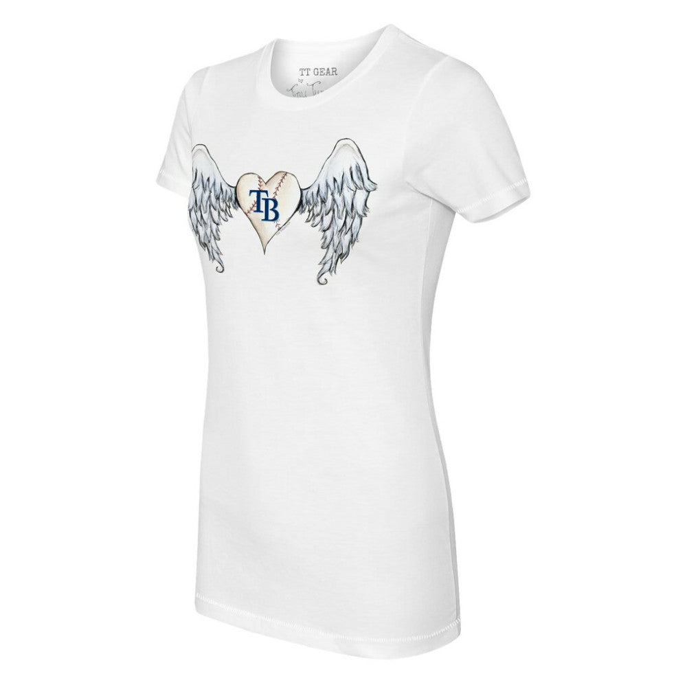 Tampa Bay Rays Tiny Turnip Women's Angel Wings T-Shirt - White