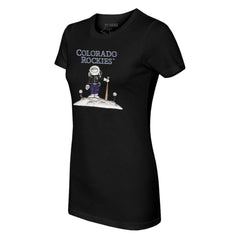Colorado Rockies Tiny Turnip Women's Astronaut T-Shirt - Black