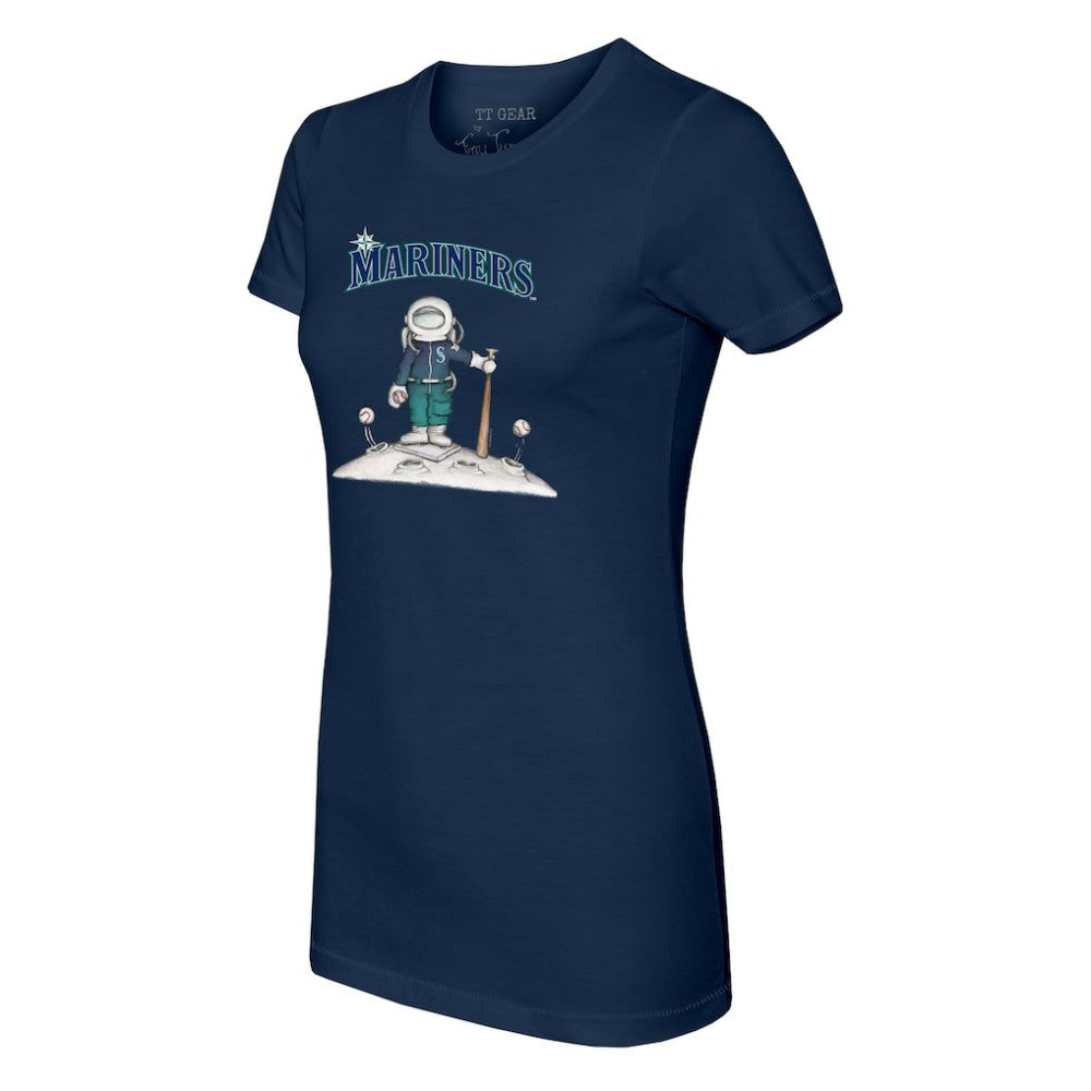 Seattle Mariners Tiny Turnip Women's Astronaut T-Shirt - Navy