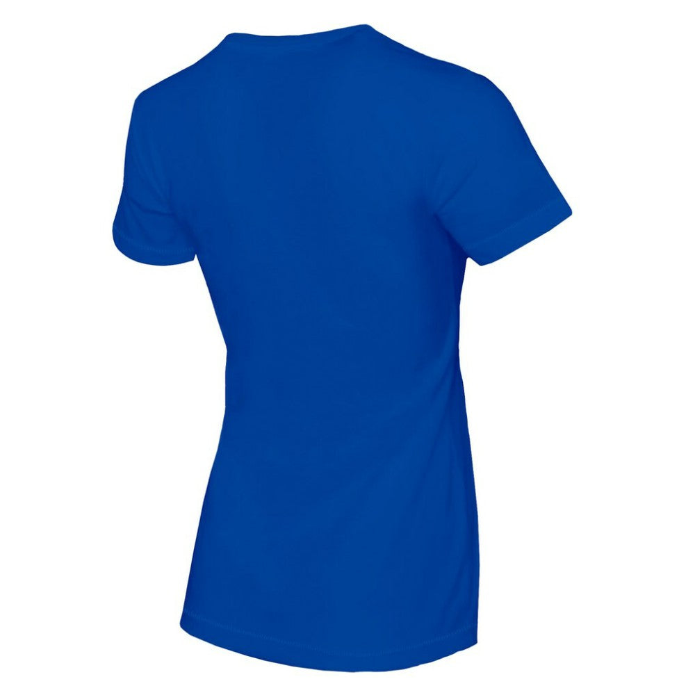 Chicago Cubs Tiny Turnip Women's Blooming Baseballs T-Shirt - Royal