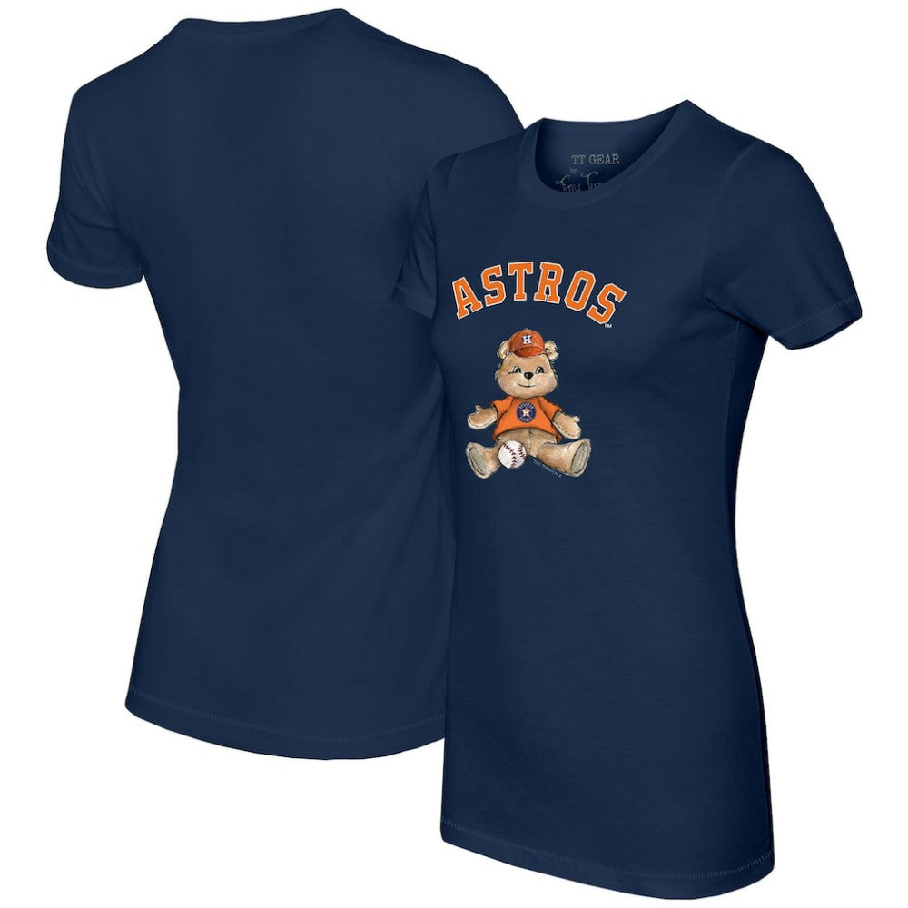 Houston Astros Tiny Turnip Women's Teddy Boy T-Shirt - Navy