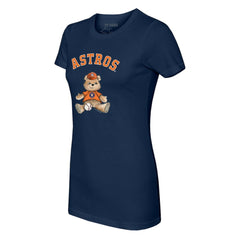 Houston Astros Tiny Turnip Women's Teddy Boy T-Shirt - Navy