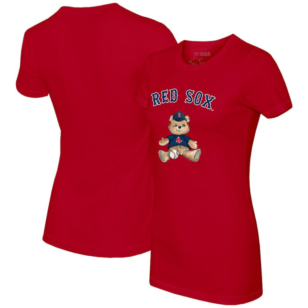 Boston Red Sox Tiny Turnip Women's Teddy Boy T-Shirt - Red
