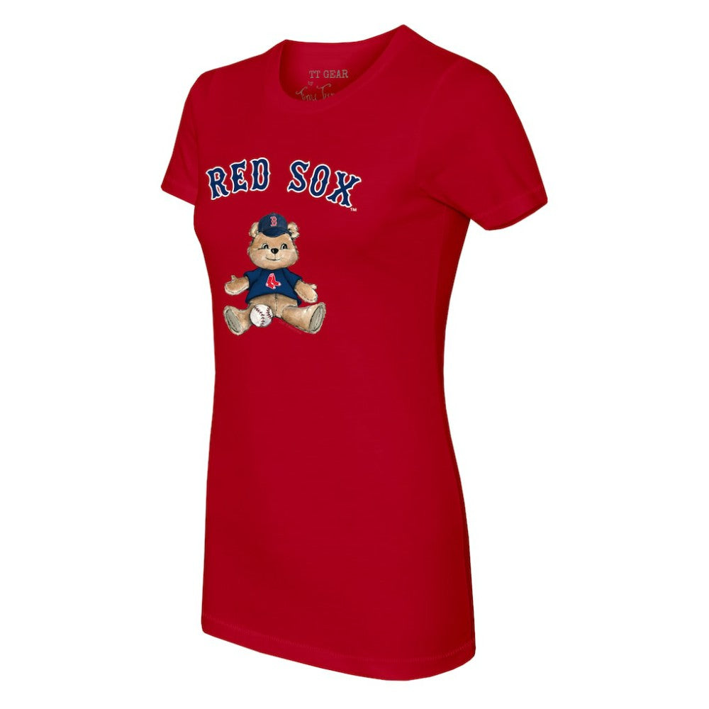 Boston Red Sox Tiny Turnip Women's Teddy Boy T-Shirt - Red