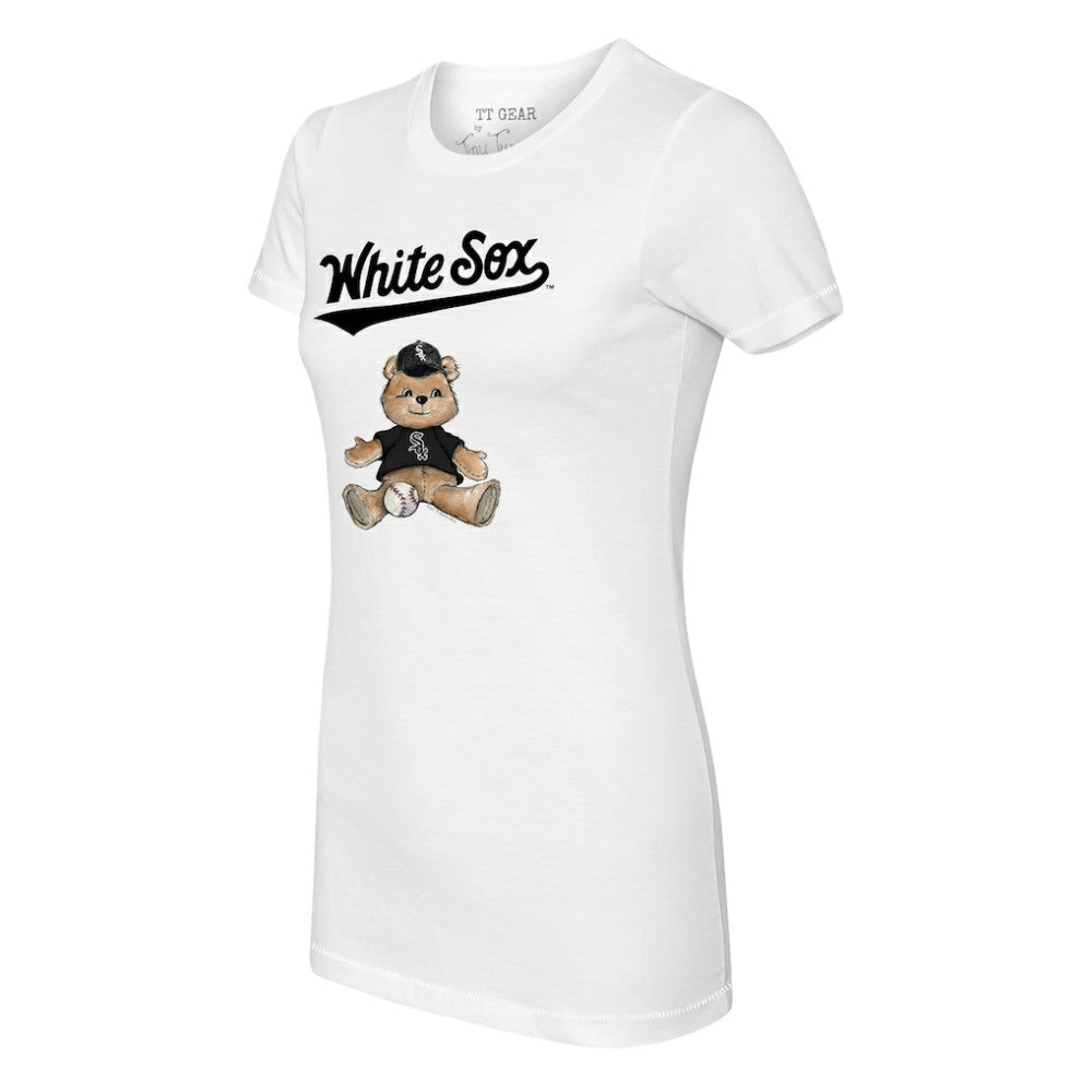 Chicago White Sox Tiny Turnip Women's Teddy Boy T-Shirt - White