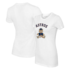 Houston Astros Tiny Turnip Women's Teddy Boy T-Shirt - White