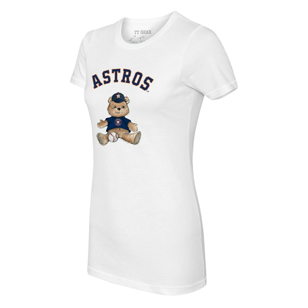 Houston Astros Tiny Turnip Women's Teddy Boy T-Shirt - White