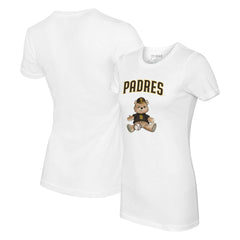 San Diego Padres Tiny Turnip Women's Teddy Boy T-Shirt - White