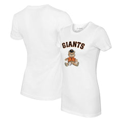 San Francisco Giants Tiny Turnip Women's Teddy Boy T-Shirt - White
