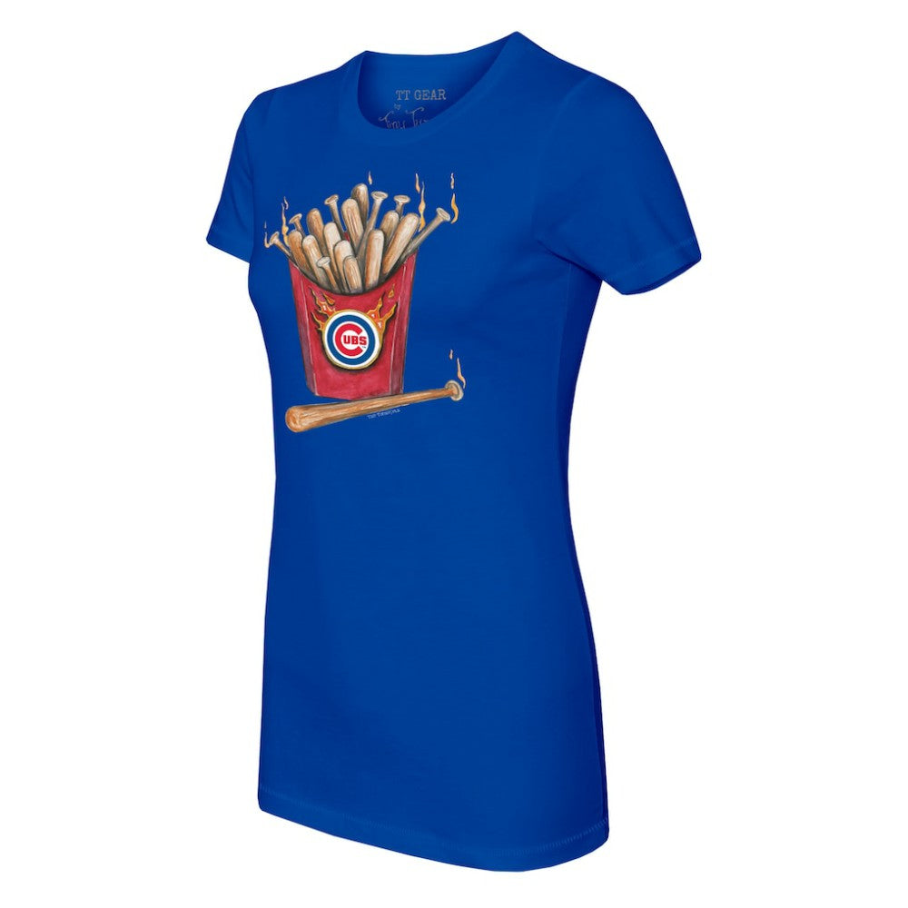 Chicago Cubs Tiny Turnip Women's Hot Bats T-Shirt - Royal