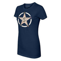 Seattle Mariners Tiny Turnip Women's Military Star T-Shirt - Navy