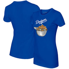 Los Angeles Dodgers Tiny Turnip Women's Nacho Helmet T-Shirt - Royal