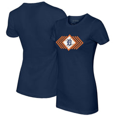 Detroit Tigers Tiny Turnip Women's Prism Arrows T-Shirt - Navy
