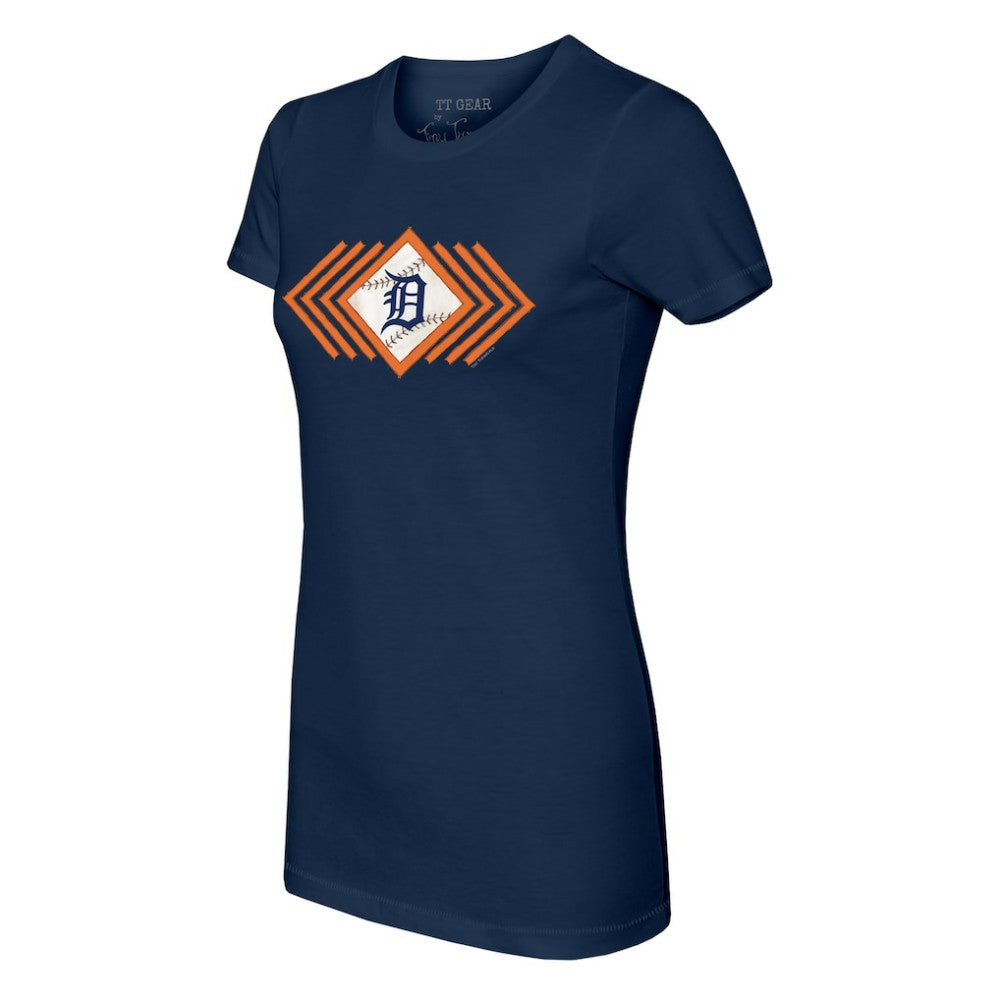 Detroit Tigers Tiny Turnip Women's Prism Arrows T-Shirt - Navy