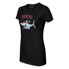 Arizona Diamondbacks Tiny Turnip Women's Shark T-Shirt - Black
