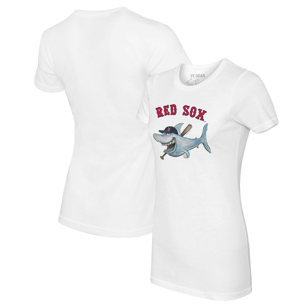 Boston Red Sox Tiny Turnip Women's Shark Logo T-Shirt - White
