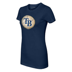 Tampa Bay Rays Tiny Turnip Women's Stitched Baseball T-Shirt - Navy