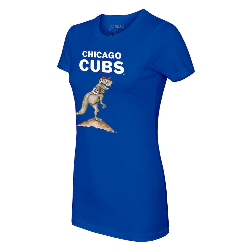 Chicago Cubs Tiny Turnip Women's TT Rex T-Shirt - Royal