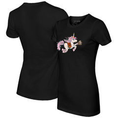 San Francisco Giants Tiny Turnip Women's Unicorn T-Shirt - Black