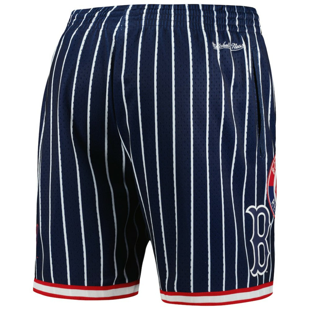 Boston Red Sox Cooperstown Collection 2004 World Series City Collection Mesh Shorts - Navy | Mitchell & Ness