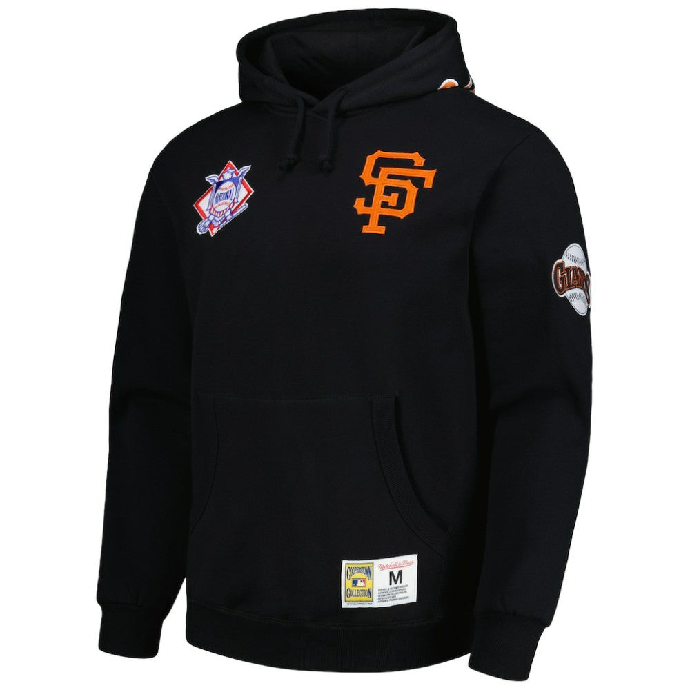 San Francisco Giants City Collection Pullover Hoodie - Black | Mitchell & Ness