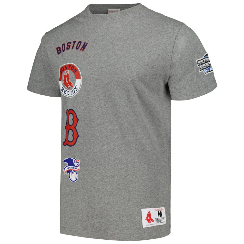 Boston Red Sox Cooperstown Collection City Collection T-Shirt - Heather Gray | Mitchell & Ness
