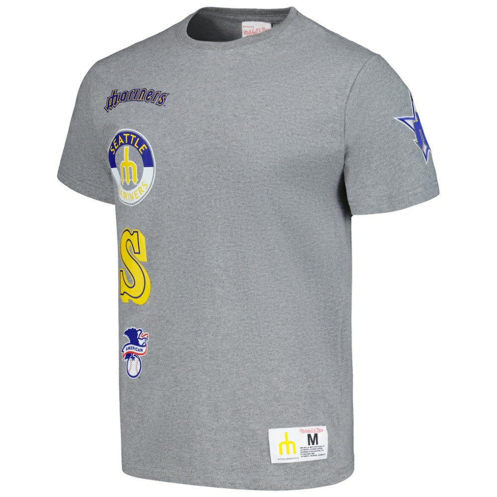 Seattle Mariners Cooperstown Collection City Collection T-Shirt - Heather Gray | Mitchell & Ness