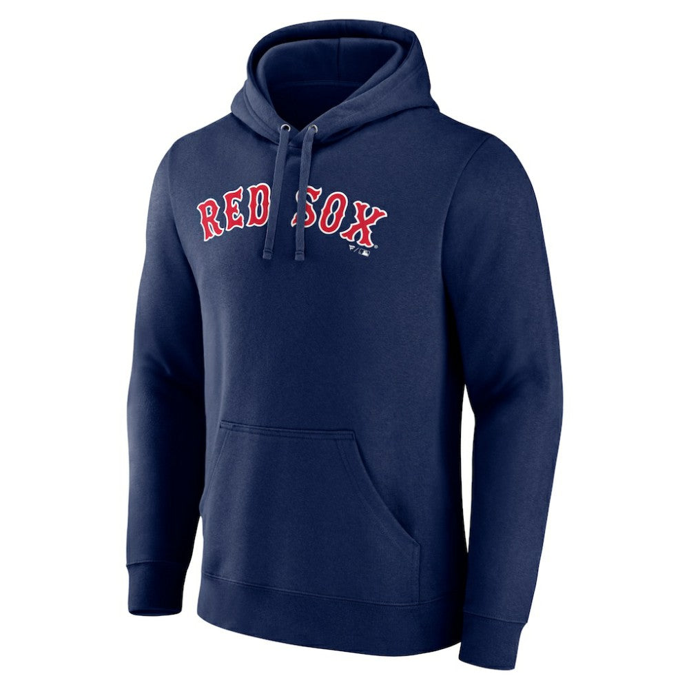 Boston Red Sox Official Wordmark Fitted Pullover Hoodie - Navy