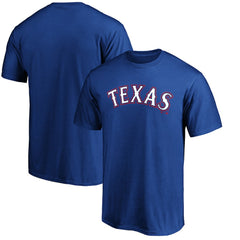 Texas Rangers Official Team Wordmark T-Shirt - Royal