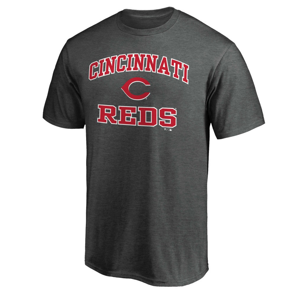 Cincinnati Reds Heart & Soul T-Shirt - Charcoal