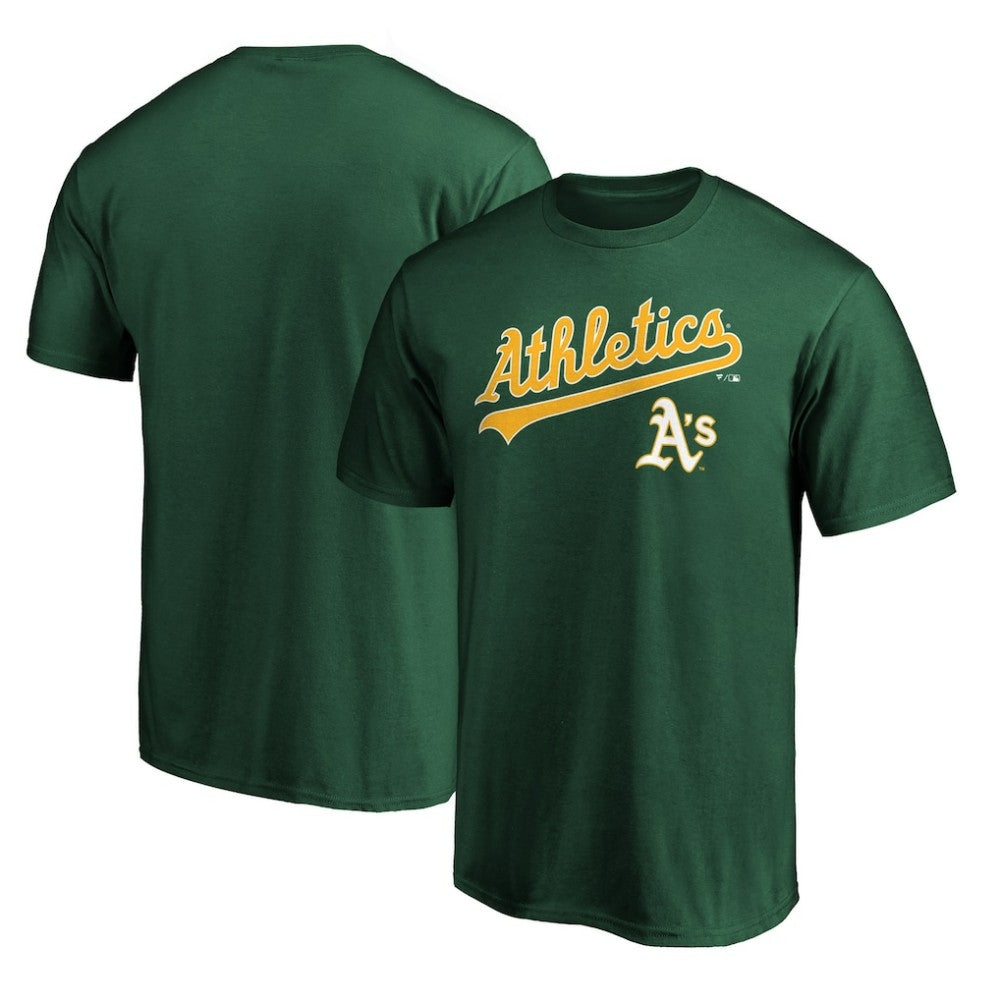 Athletics Team Lock Up Wordmark T-Shirt - Green