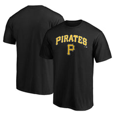 Pittsburgh Pirates Team Lock Up Wordmark T-Shirt - Black