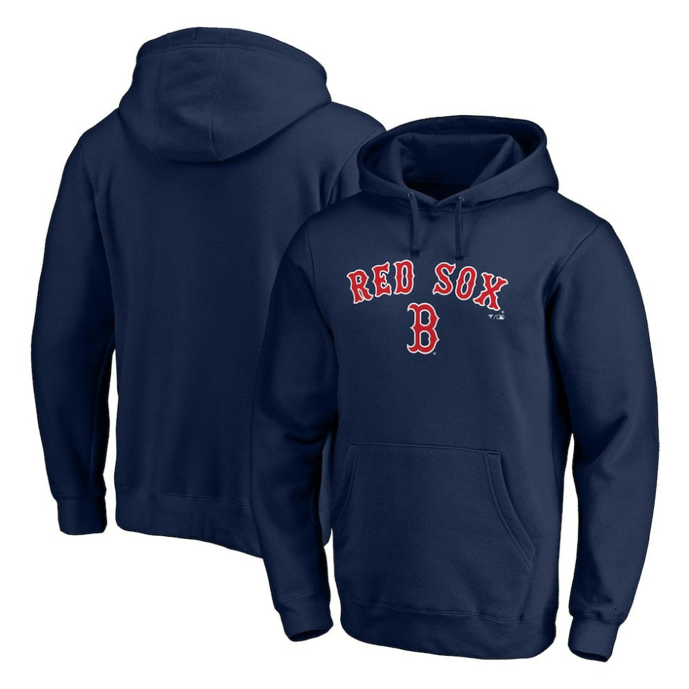 Boston Red Sox Team Lock Up Wordmark Pullover Hoodie - Navy