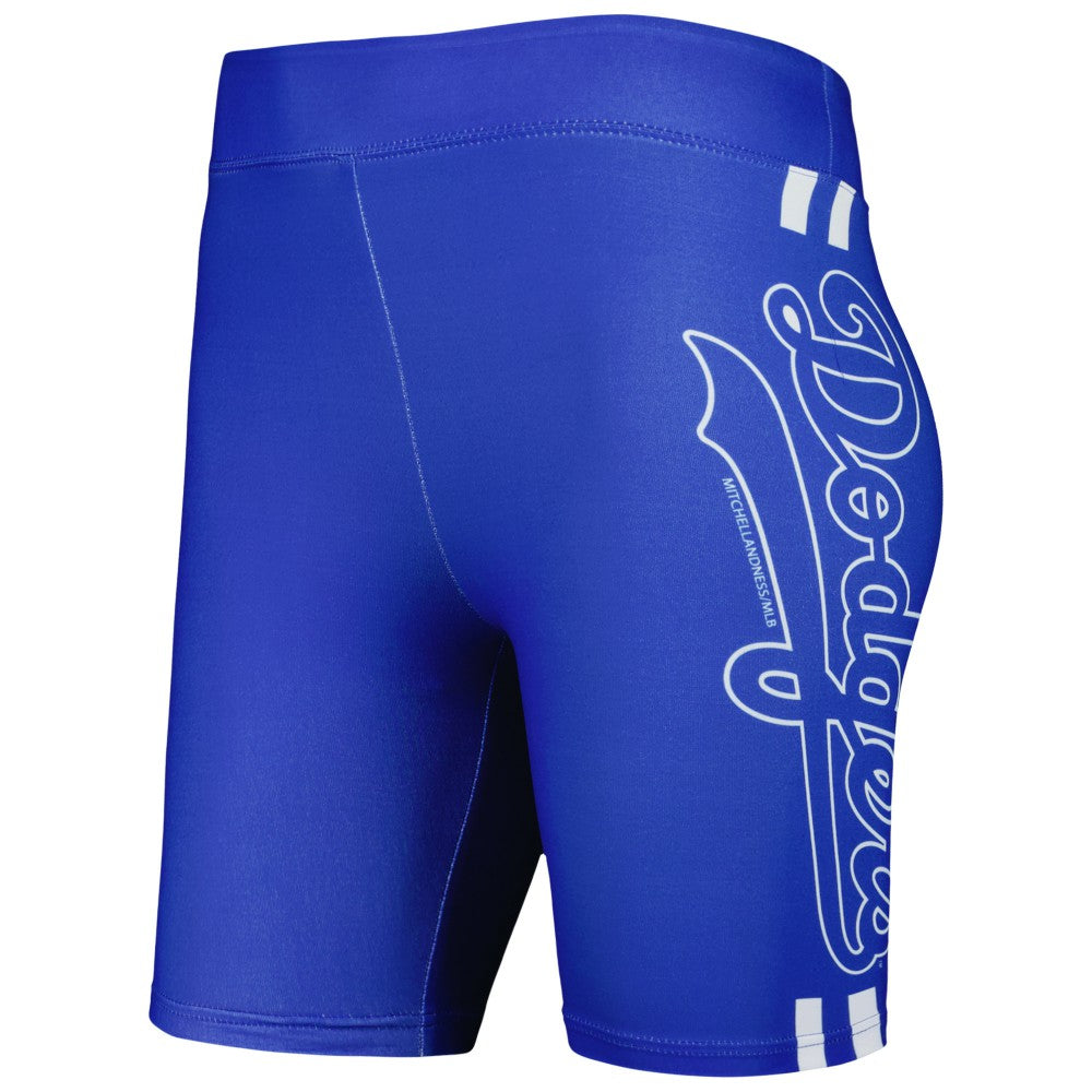 Los Angeles Dodgers Women's Biker Shorts - Royal | Mitchell & Ness