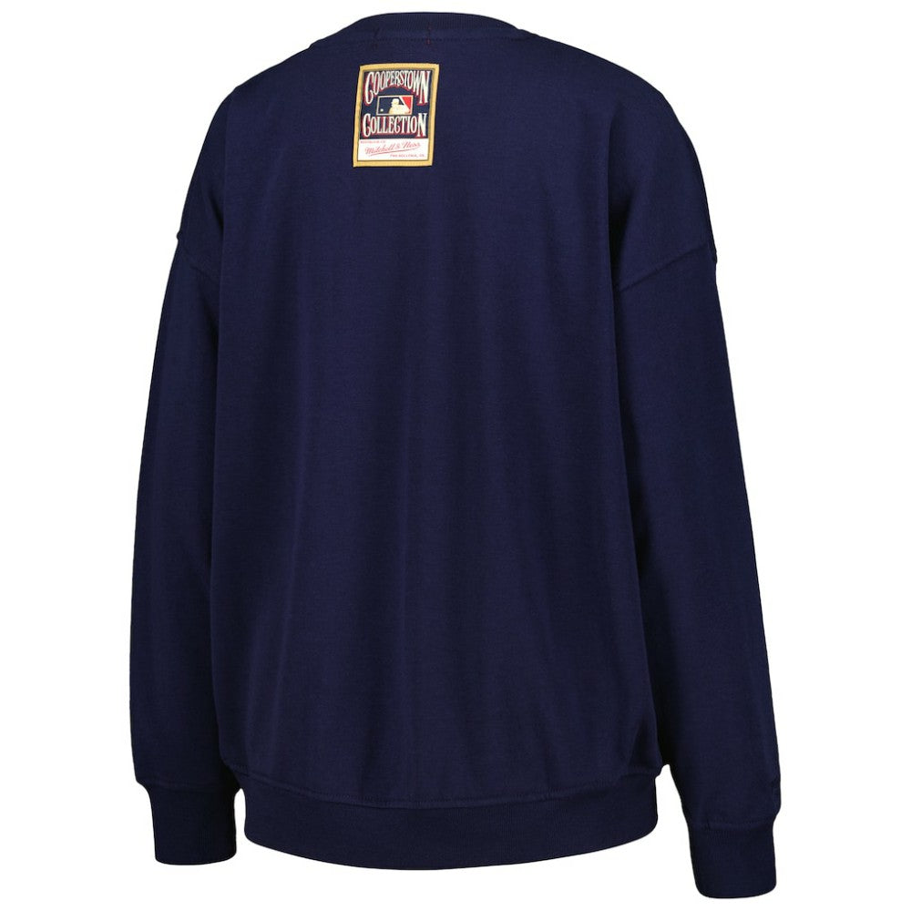 Boston Red Sox Women's Logo Lt 2.0 Pullover Sweatshirt - Navy | Mitchell & Ness